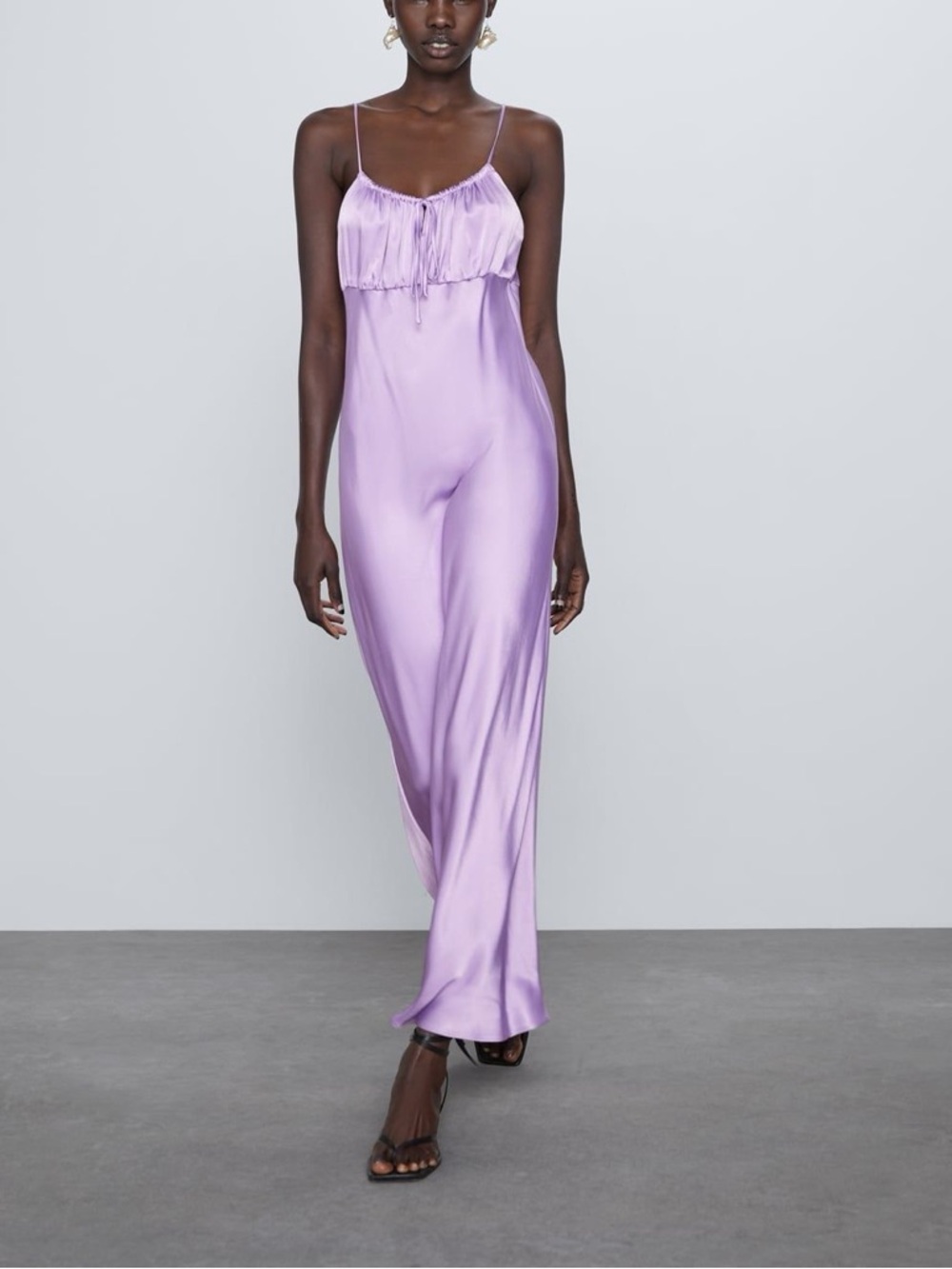 Zara Satin Maxi Dress
